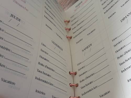 Agenda personnalisable